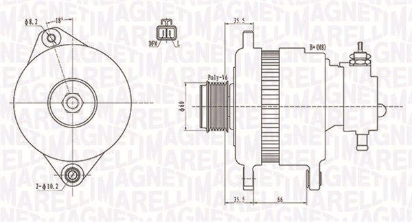 MAGNETI MARELLI Laturi 063731899010